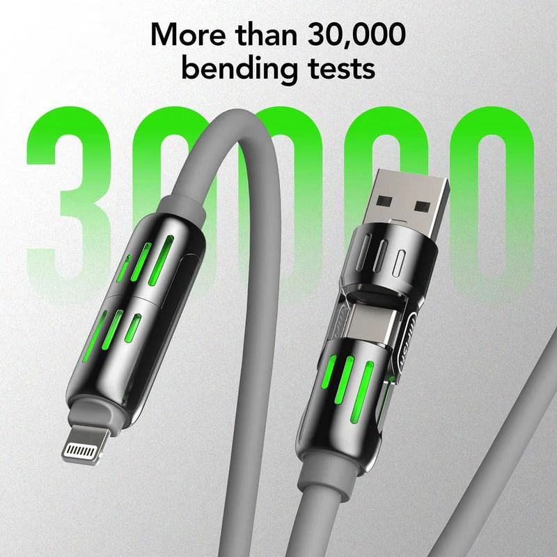 4-in-1 Multi USB Charging Cable — the smart charging solution for your home, car, office, or travel