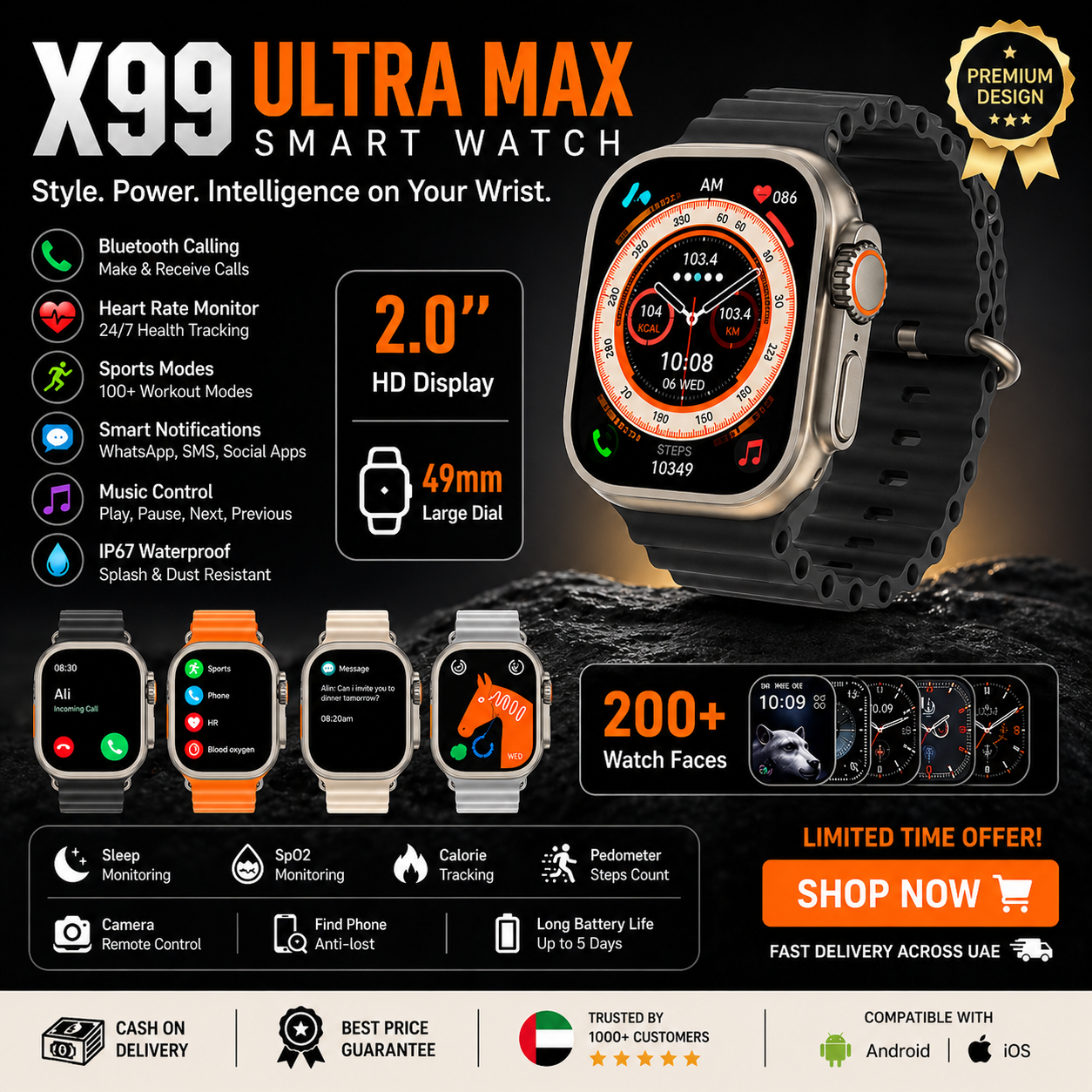 X8 Ultra Max Smart Watch