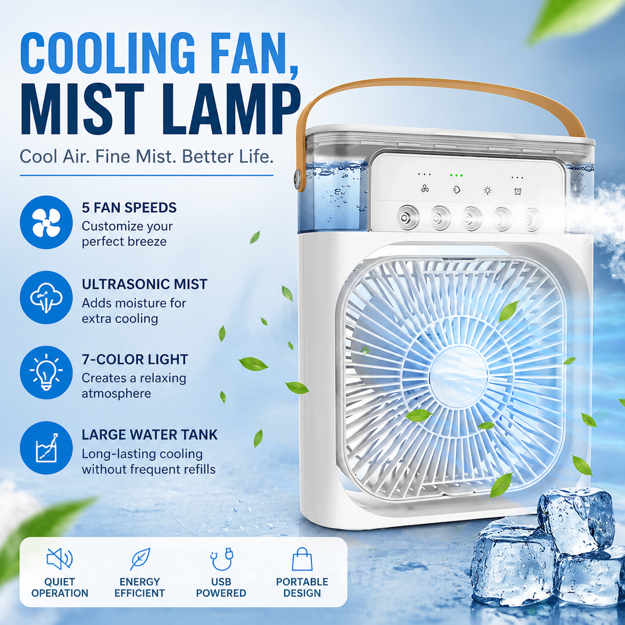 Mini Portable USB Air Cooling Fan